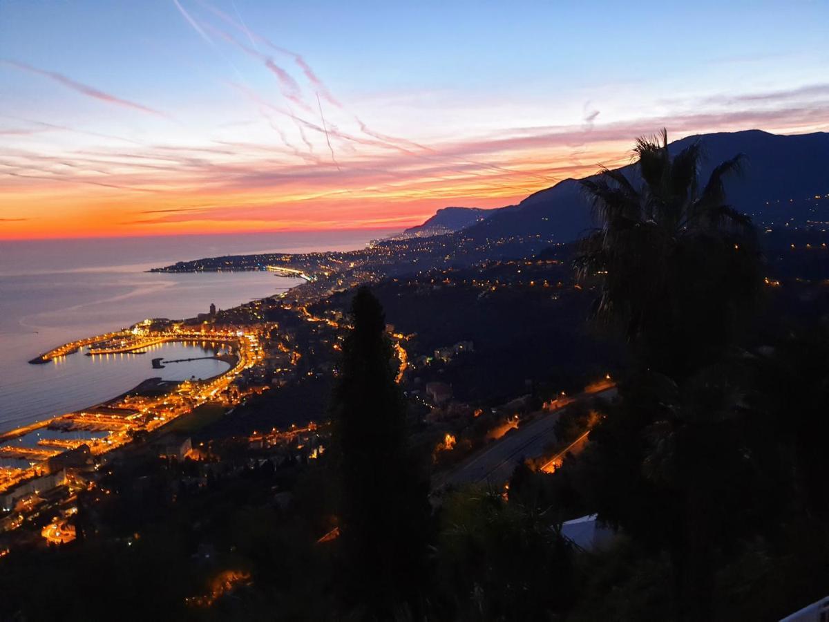 Villa Panoramica Menton Bagian luar foto
