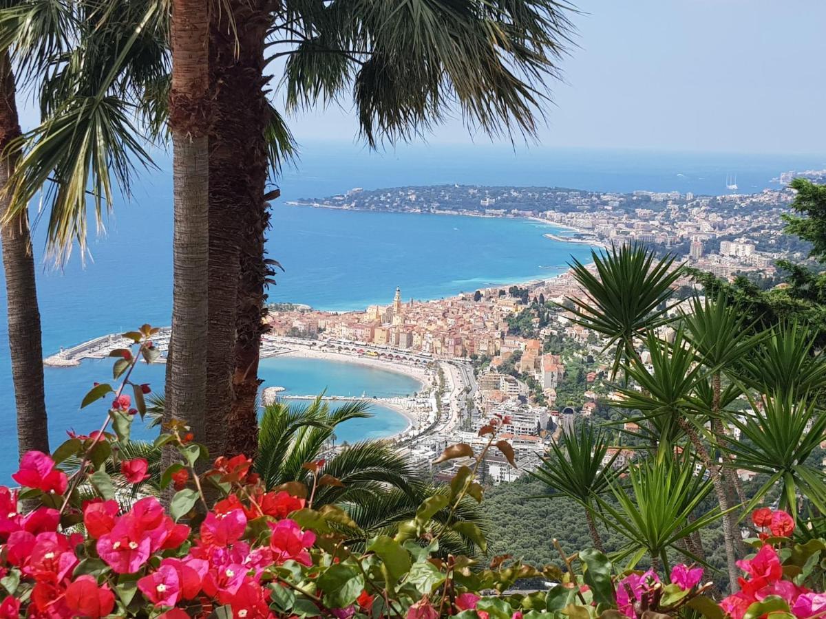 Villa Panoramica Menton Bagian luar foto