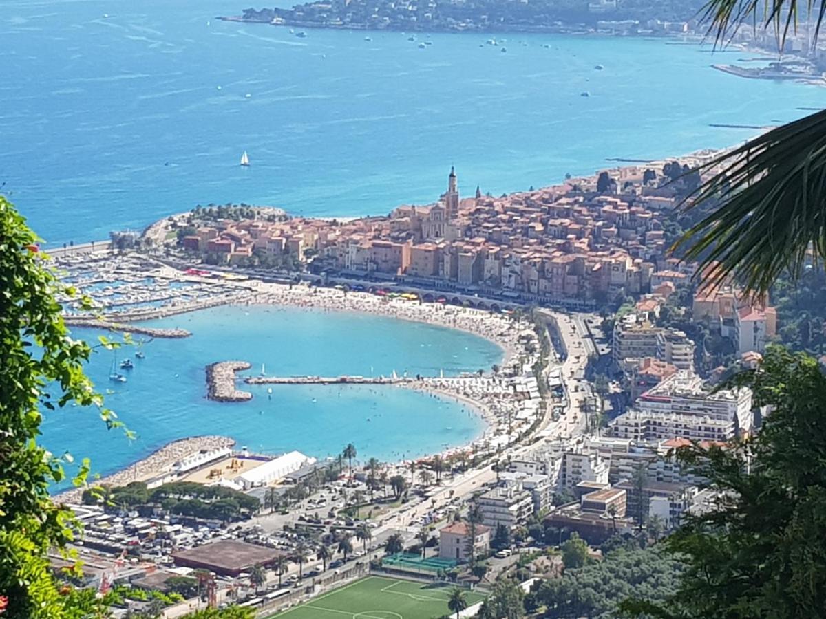Villa Panoramica Menton Bagian luar foto