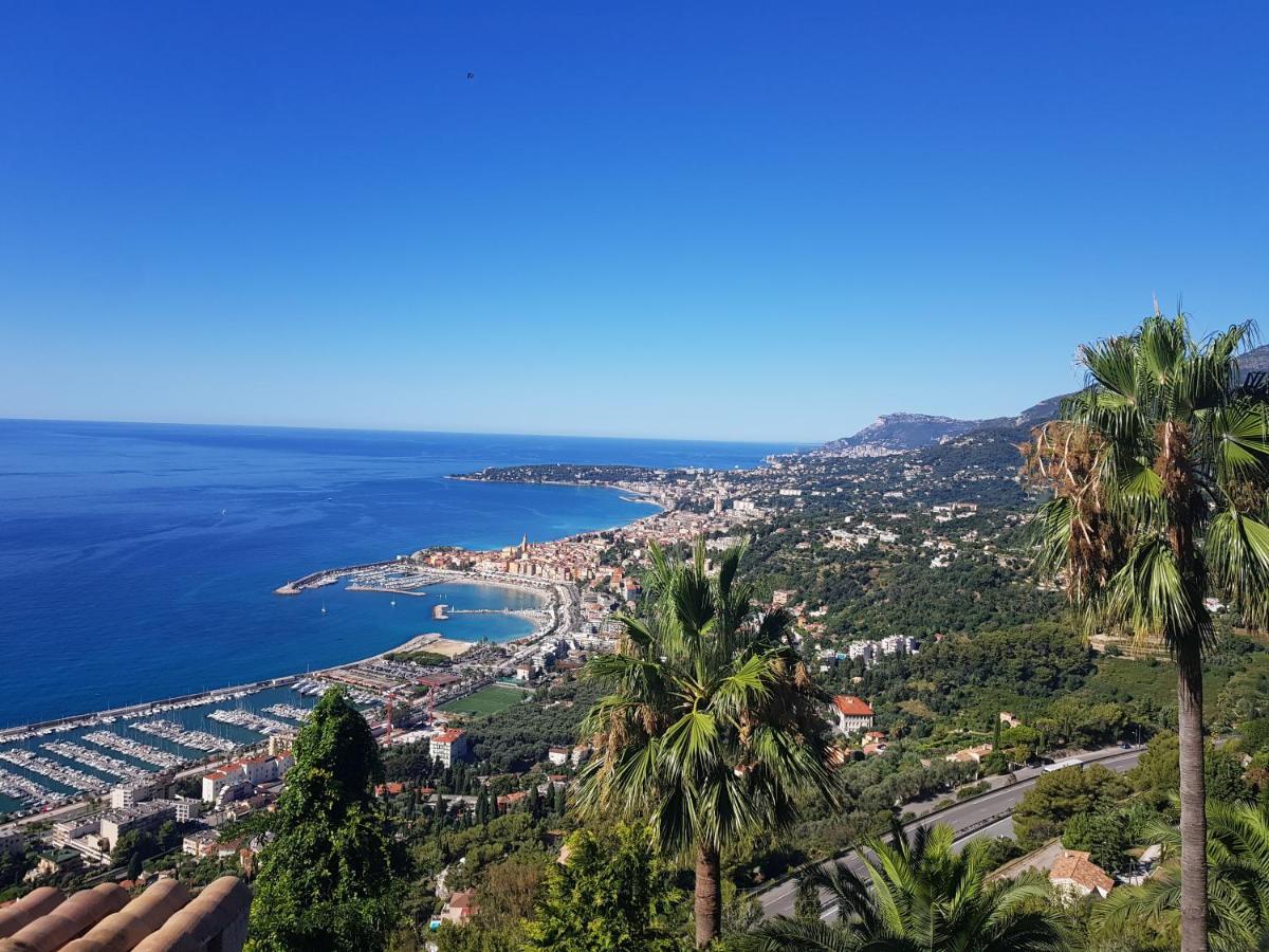 Villa Panoramica Menton Bagian luar foto