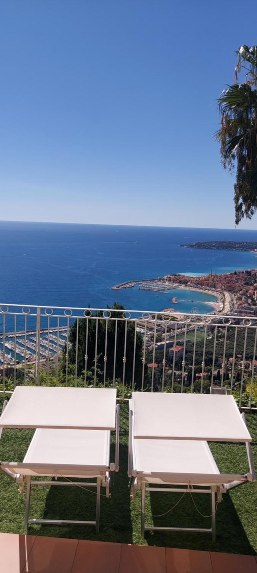 Villa Panoramica Menton Bagian luar foto