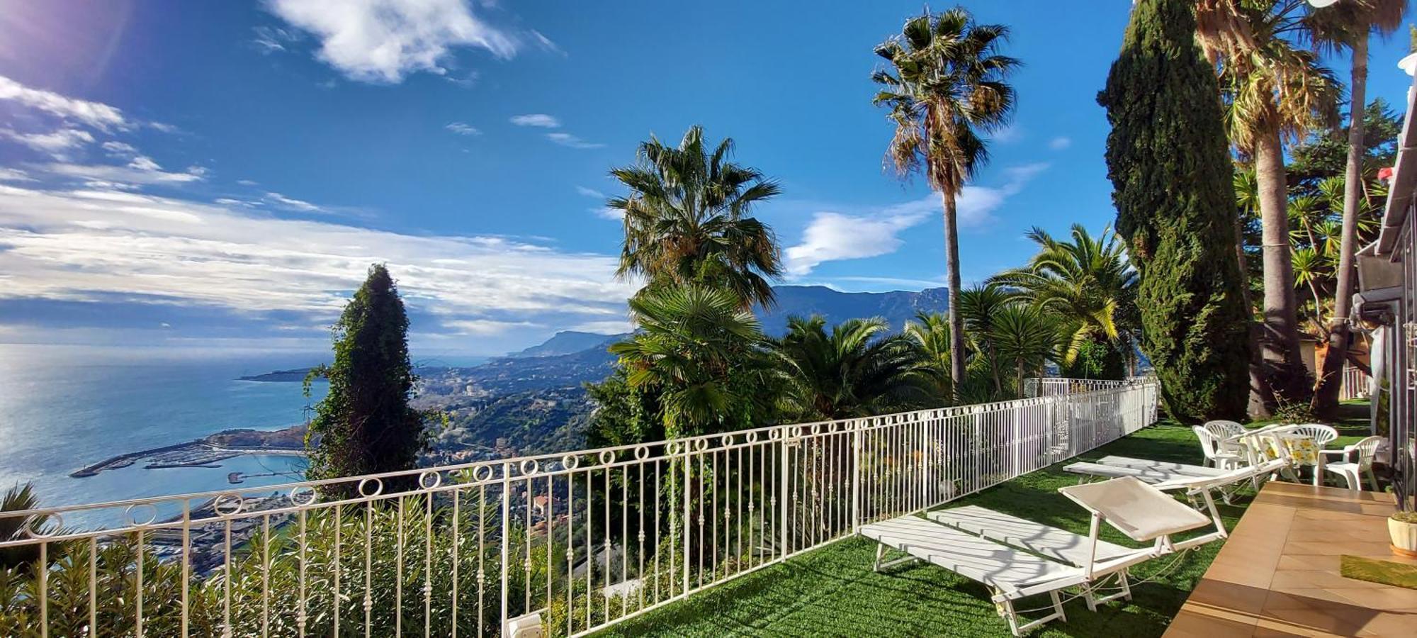 Villa Panoramica Menton Bagian luar foto