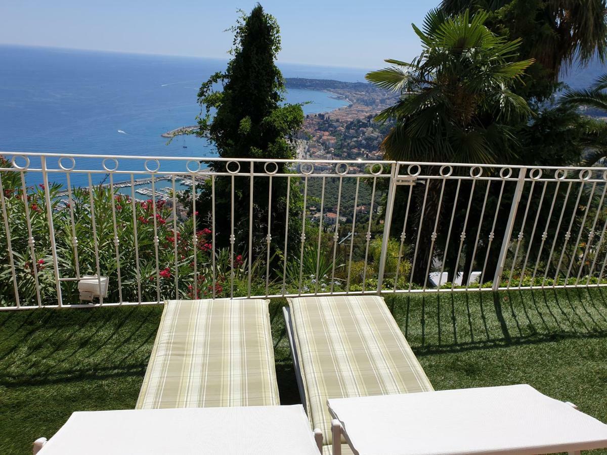 Villa Panoramica Menton Bagian luar foto