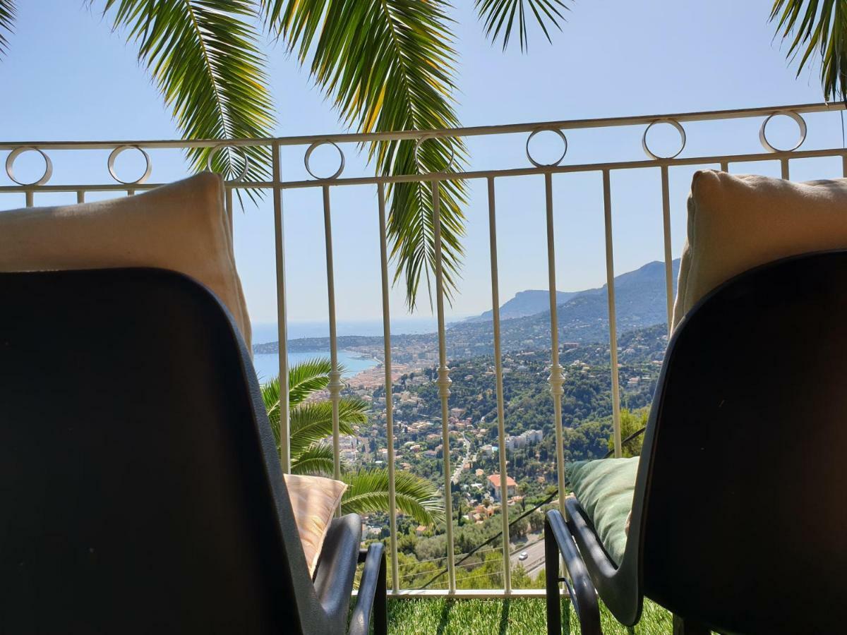 Villa Panoramica Menton Bagian luar foto
