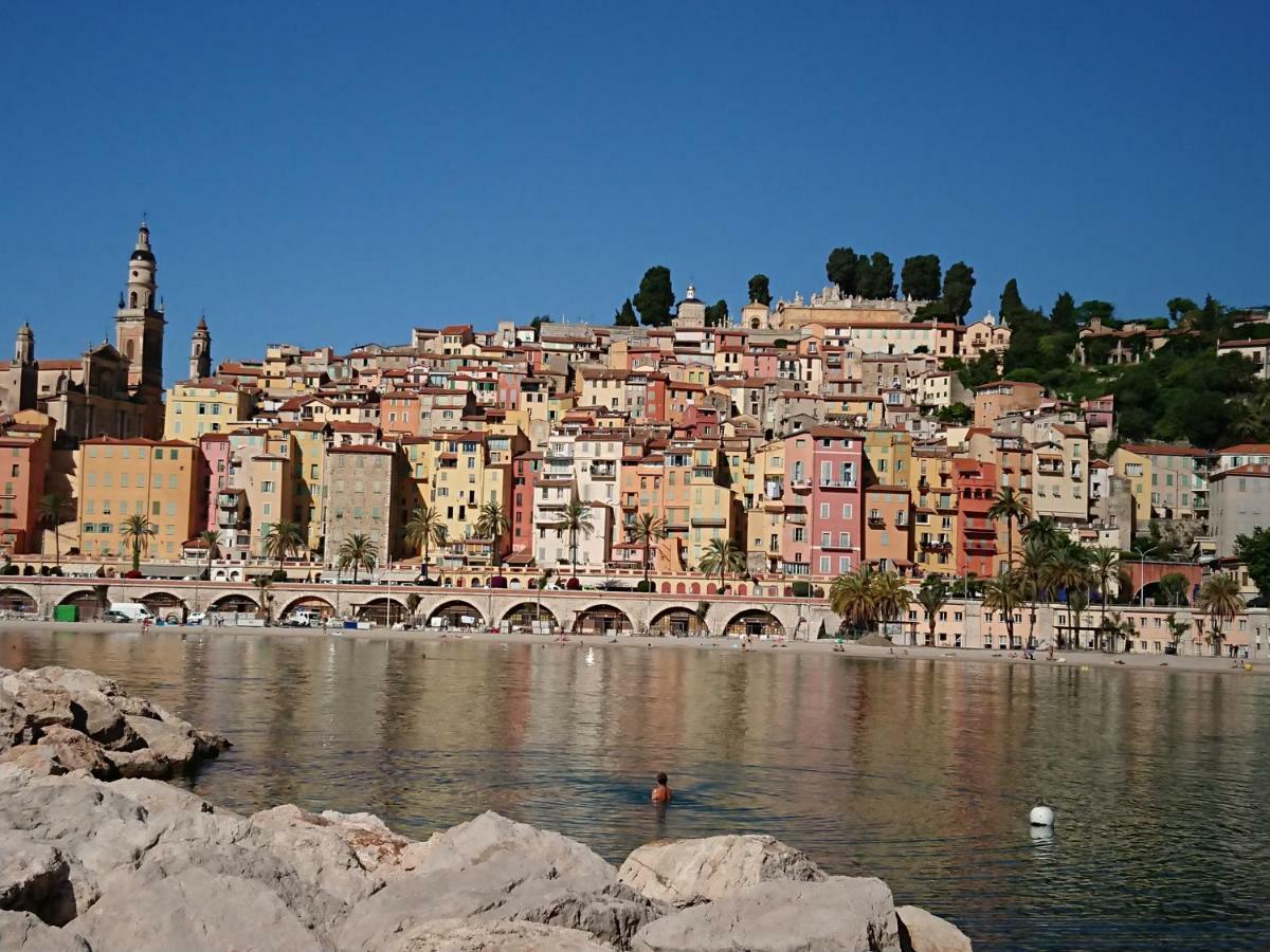 Villa Panoramica Menton Bagian luar foto